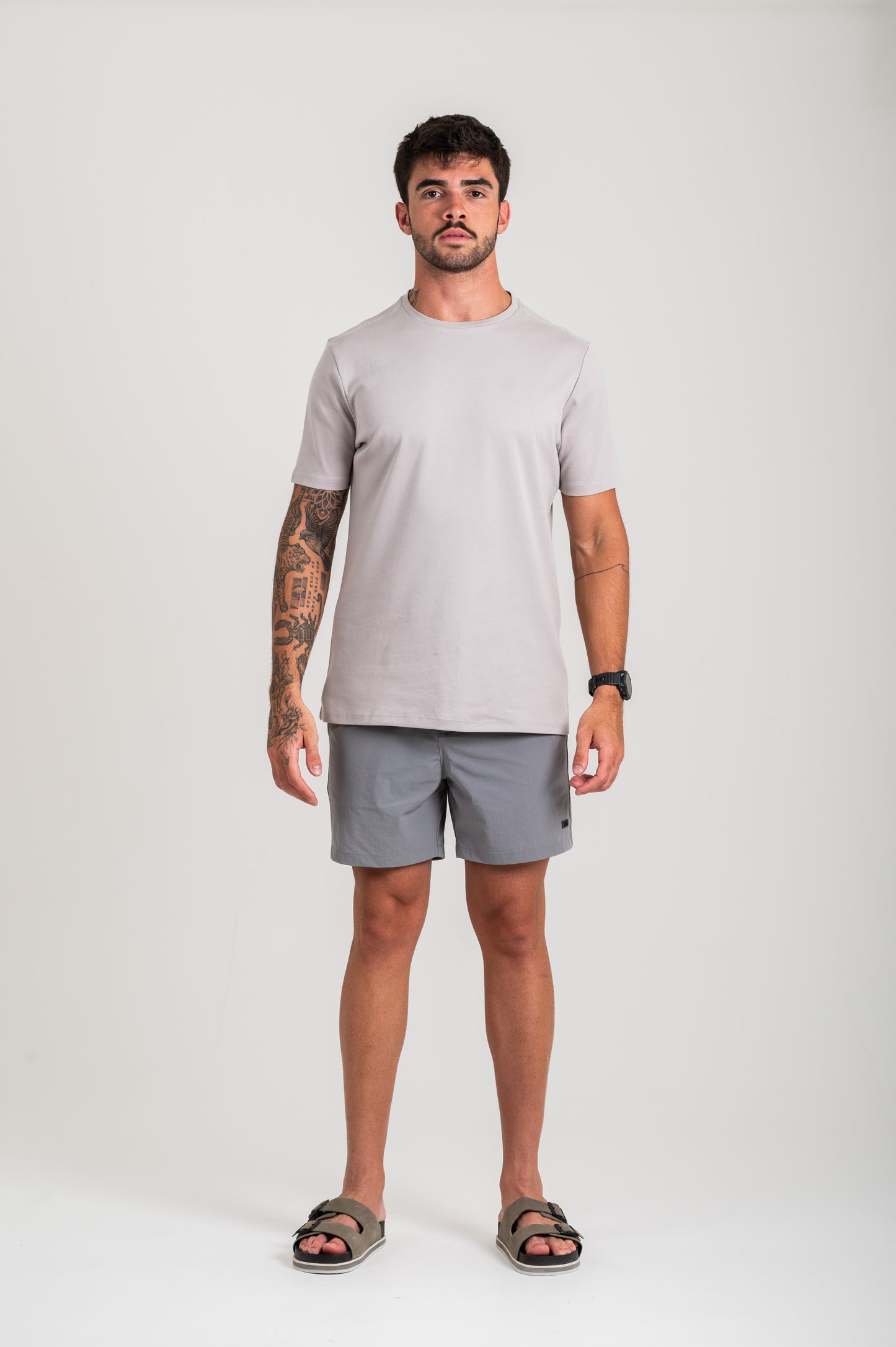 Short Venice Speciale Cinza / Verde Musgo