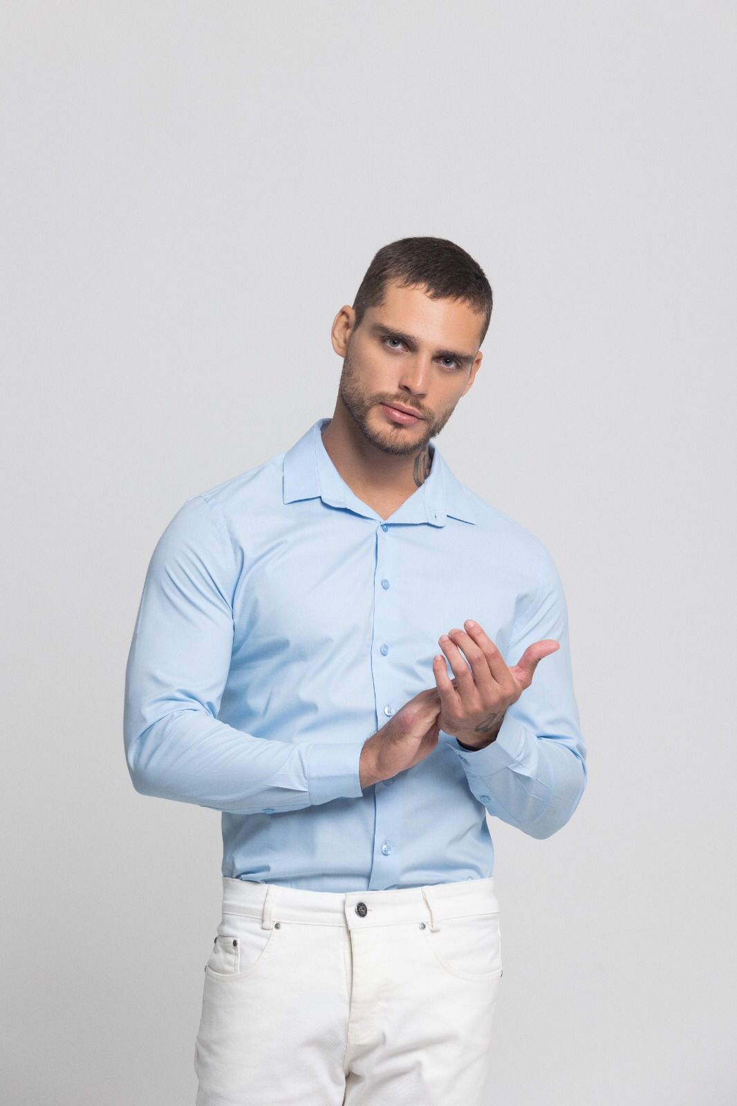 Camisa New Vittório Azul Claro - Ciao for Men