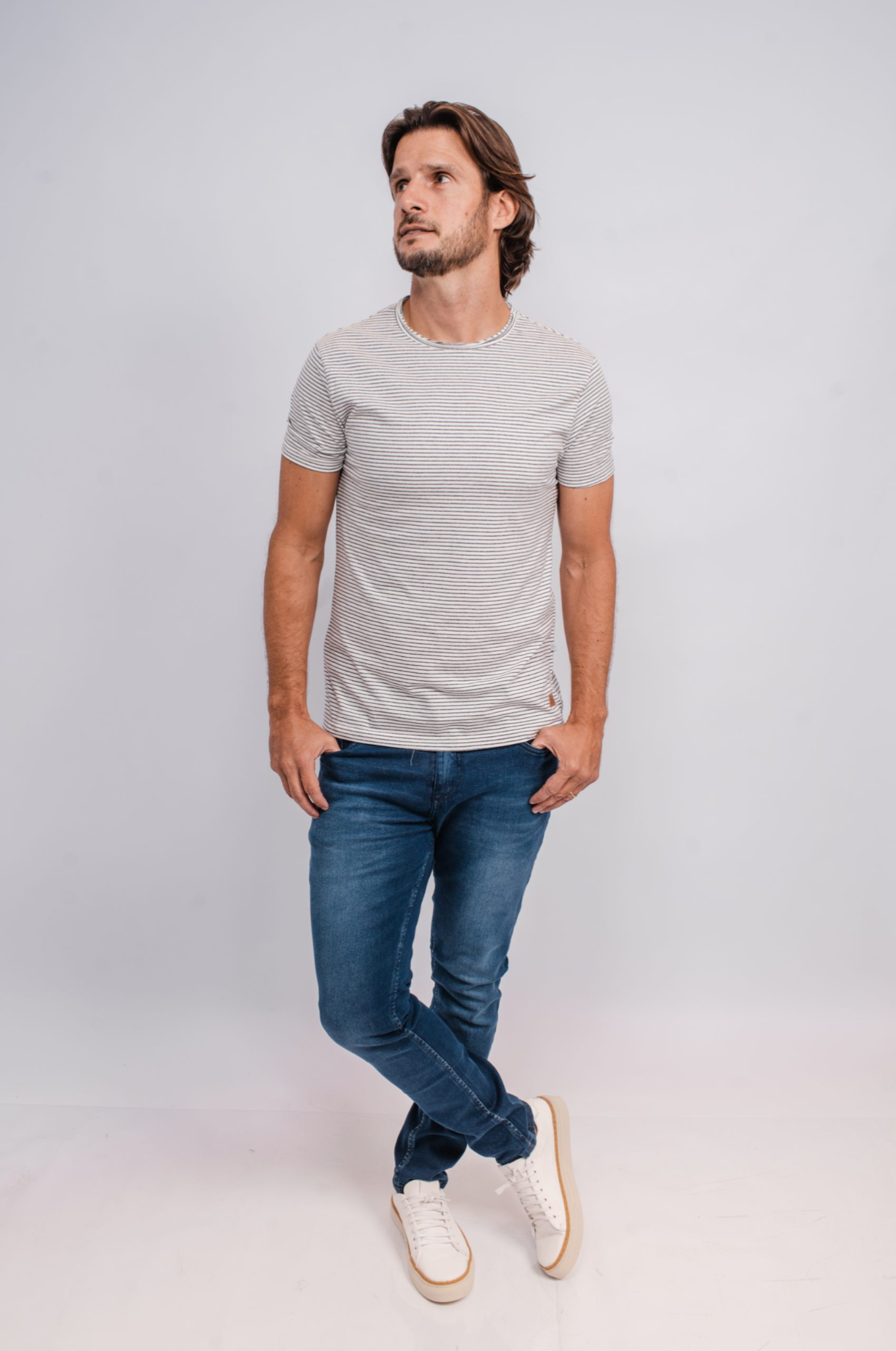 Camiseta Listrada Cinza - Ciao for Men