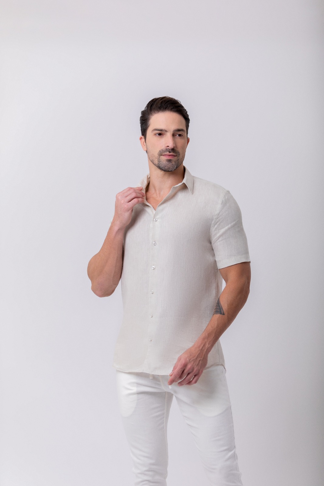 Camisa de Linho Capri Natural - Ciao for Men