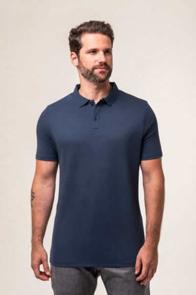 Camisa Polo Lyon Pima Supreme Azul Marinho