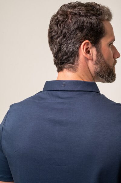 Camisa Polo Lyon Pima Supreme Azul Marinho - Imagem 3