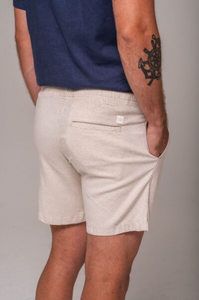 Short De Linho St. Barth Natural - Imagem 3
