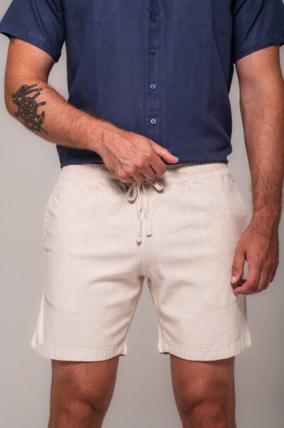 Short De Linho St. Barth Natural