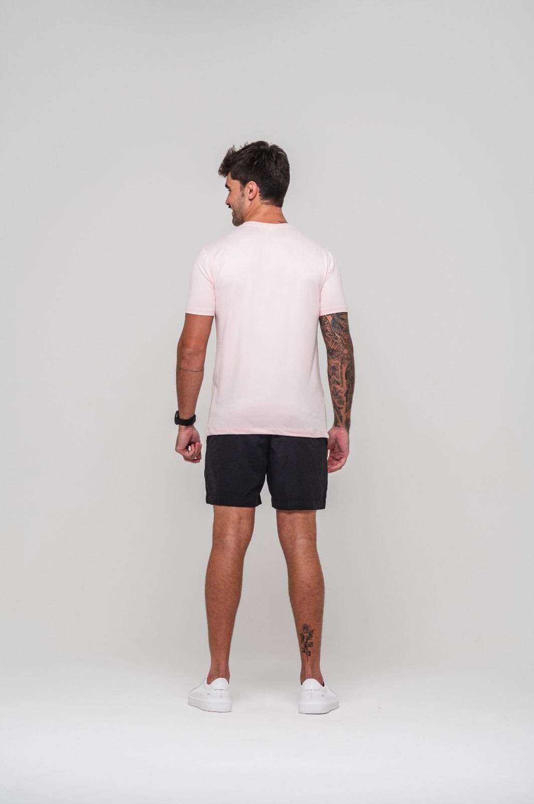 Camiseta Prestiggio Vellutato Rosa Claro - Imagem 4