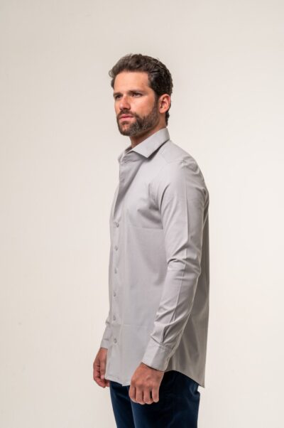 Camisa Vittorio Fio Egípcio Cinza