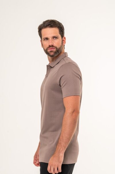 Camisa Polo Lyon Pima Supreme Avelã - Imagem 3
