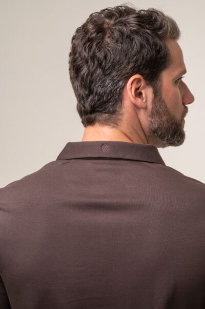 Camisa Polo Lyon Pima Supreme Café - Imagem 3