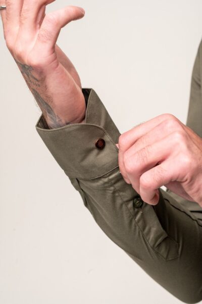 Camisa Vittorio Fio Egípcio Verde - Imagem 4