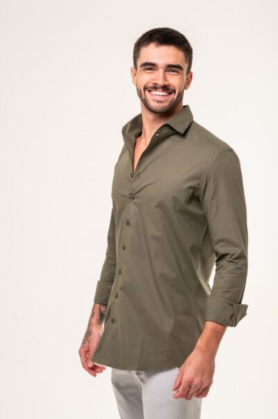 Camisa Vittorio Fio Egípcio Verde