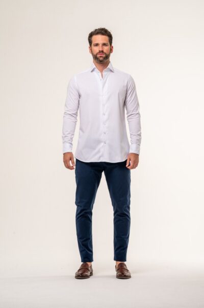 Camisa Vittorio Fio Egípcio Branco - Imagem 5