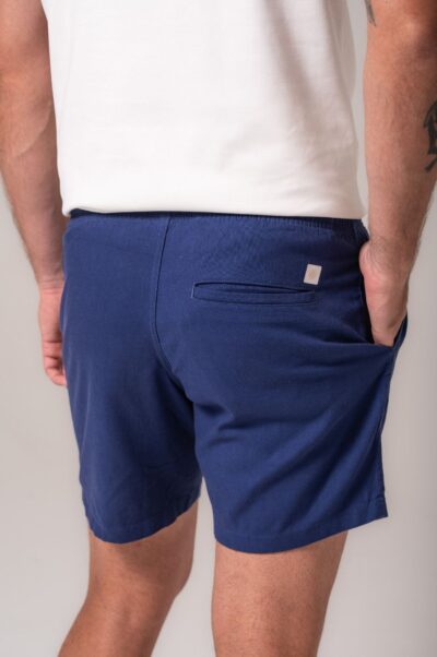 Short De Linho St. Barth Azul - Imagem 3