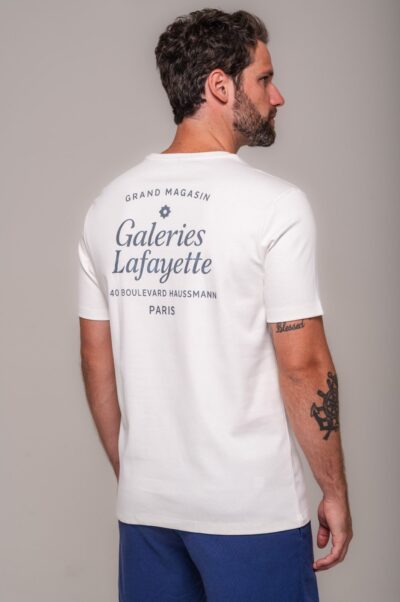 Camiseta Gold Estampada Galeries Off White