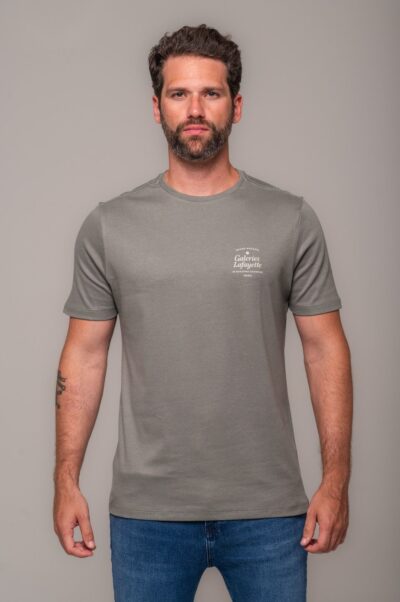 Camiseta Gold Estampada Galeries Verde