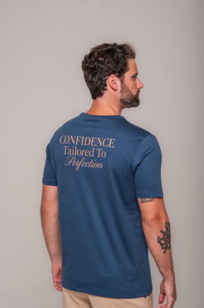 Camiseta Gold Estampada Confidence Azul Marinho