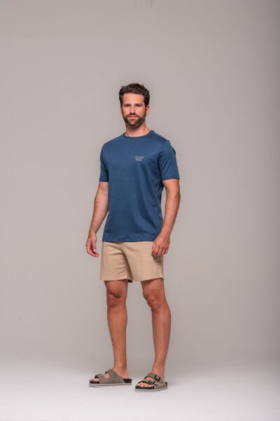Camiseta Gold Estampada Confidence Azul Marinho - Imagem 3