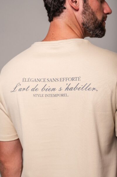 Camiseta Gold Estampada Style Bege - Imagem 3