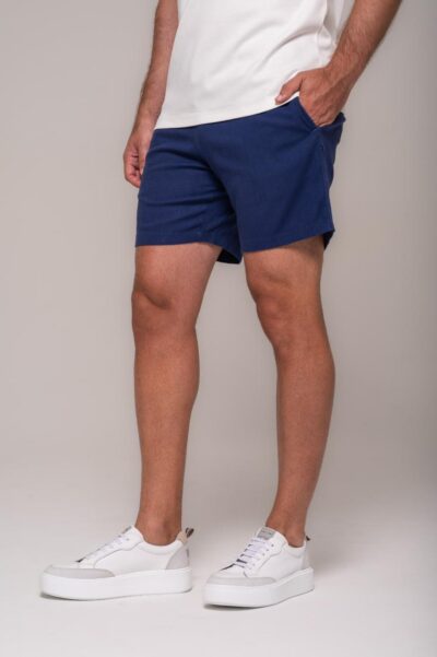 Short De Linho St. Barth Azul