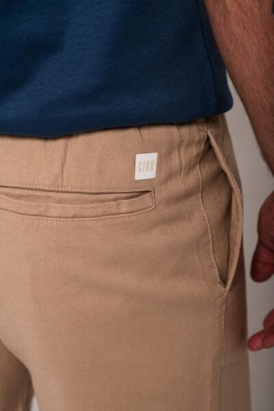 Short De Linho St. Barth Caqui Claro - Imagem 4