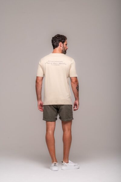 Camiseta Gold Estampada Style Bege - Imagem 5