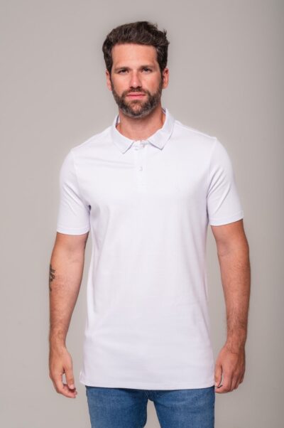 Camisa Polo Lyon Gold Branco