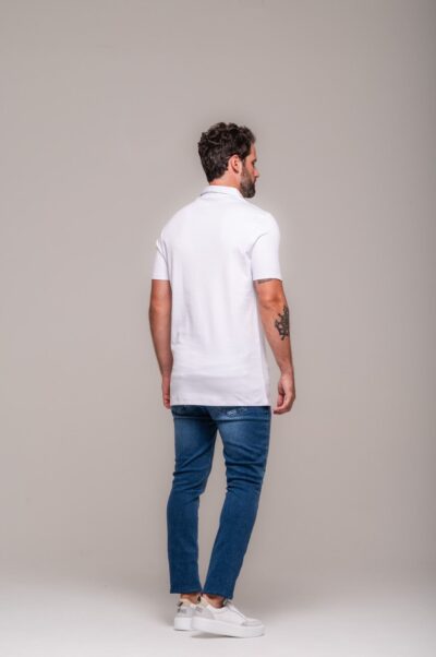 Camisa Polo Lyon Gold Branco - Imagem 3