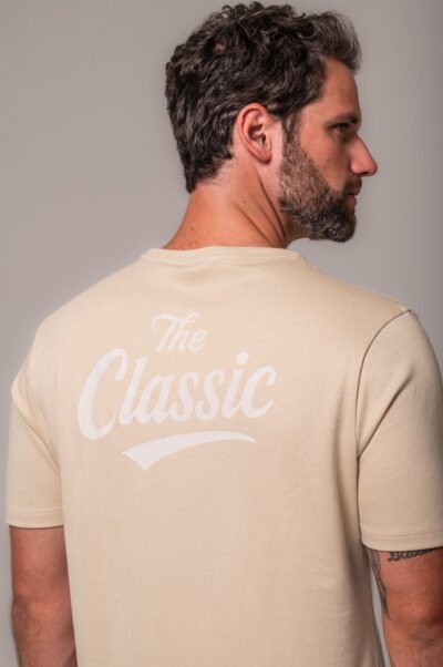Camiseta Gold Estampada The Classic Bege - Imagem 3