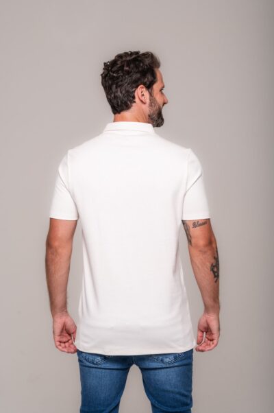 Camisa Polo Lyon Gold Off White - Imagem 3