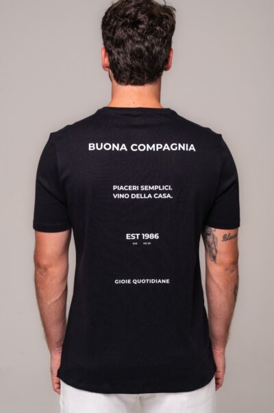 Camiseta Gold Estampada Piaceri Semplici Preto