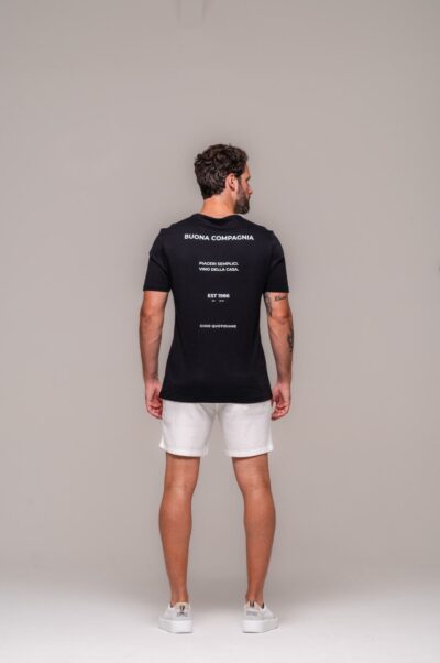 Camiseta Gold Estampada Piaceri Semplici Preto - Imagem 4
