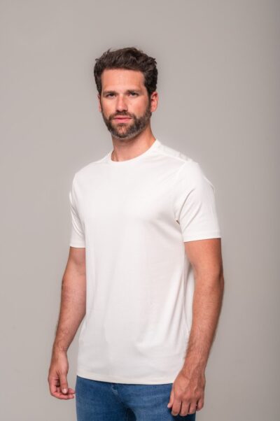 Camiseta Pima 140 Off White