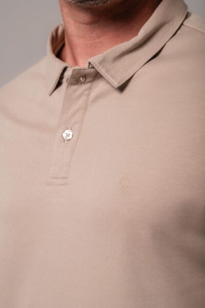 Camisa Polo Lyon Gold Bege - Imagem 3