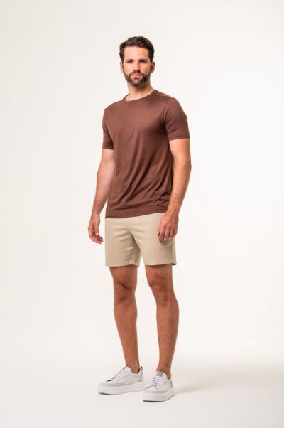 Short de Linho St Barth Areia - Imagem 4