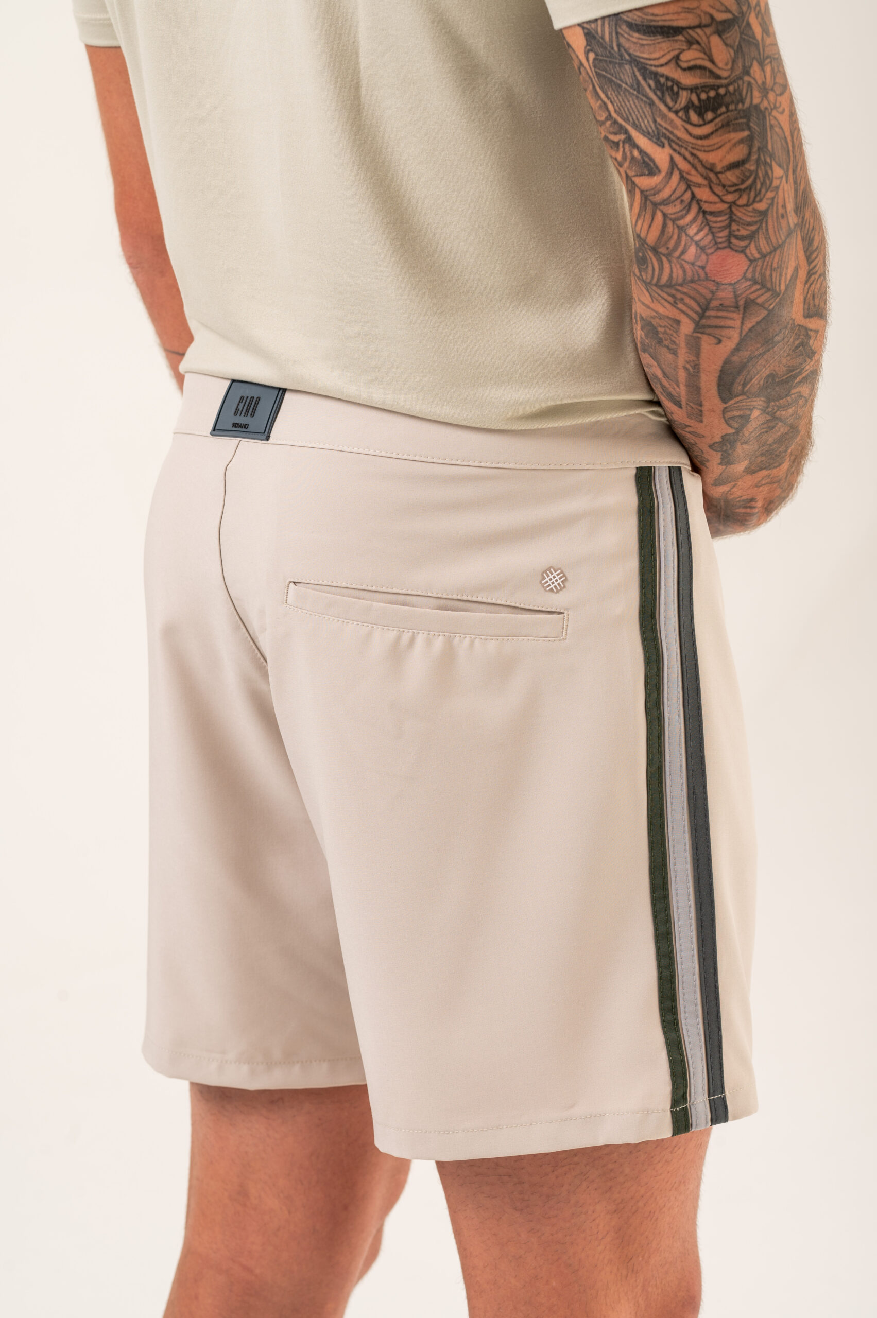 Short de Praia Malibu Bege - Imagem 3