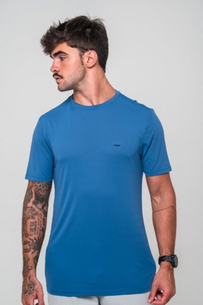 Camisa Azione Poliamida Azul Médio