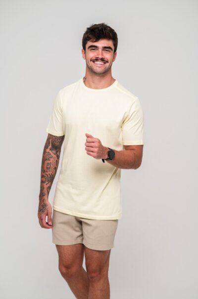 Camiseta Giornatta Amarelo Claro