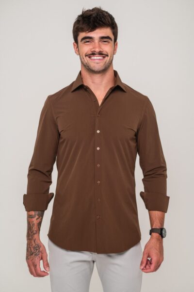 Camisa Versa Infinity Marrom