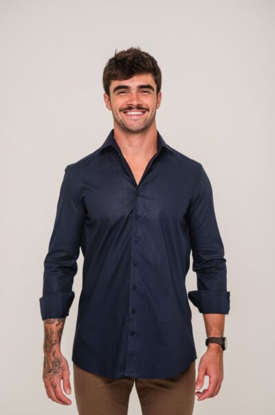 Camisa Vittorio Azul Marinho