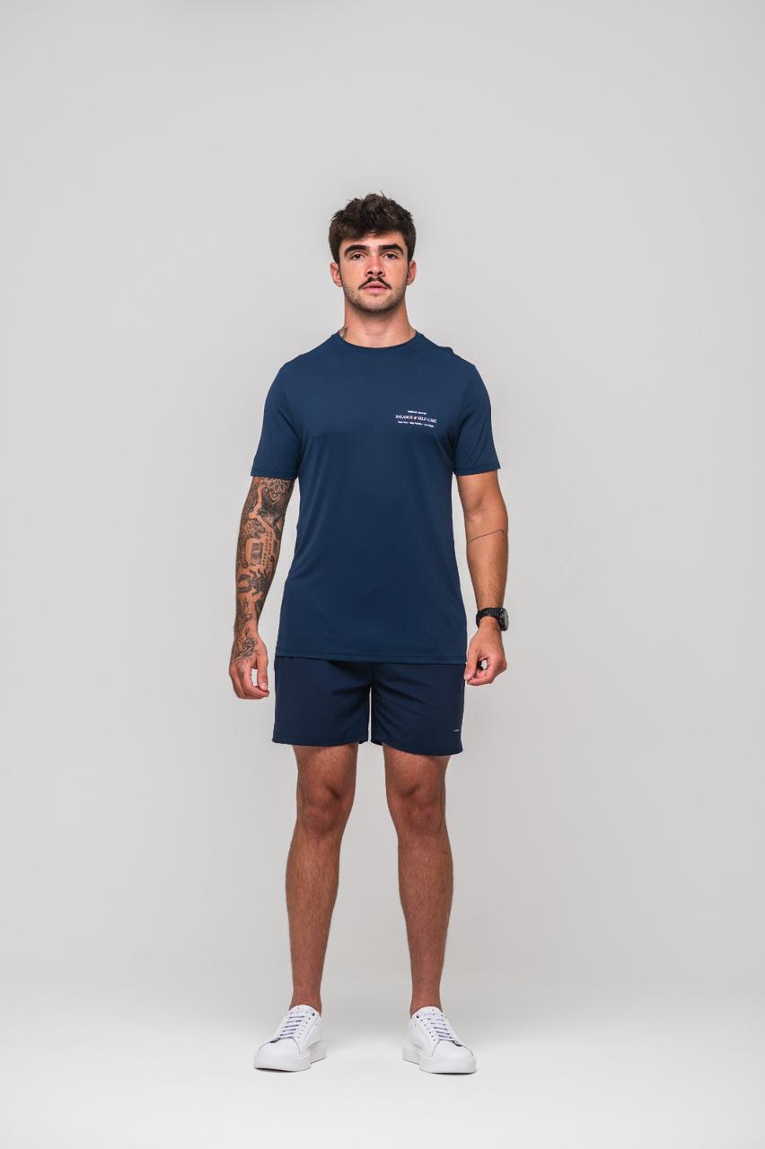 Camisa Azione Estampada Azul Marinho Wellness - Imagem 5