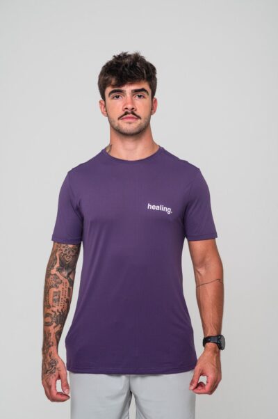 Camisa Azione Estampada Roxo Healing