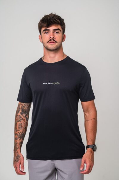 Camisa Azione Estampada Preto Better Day