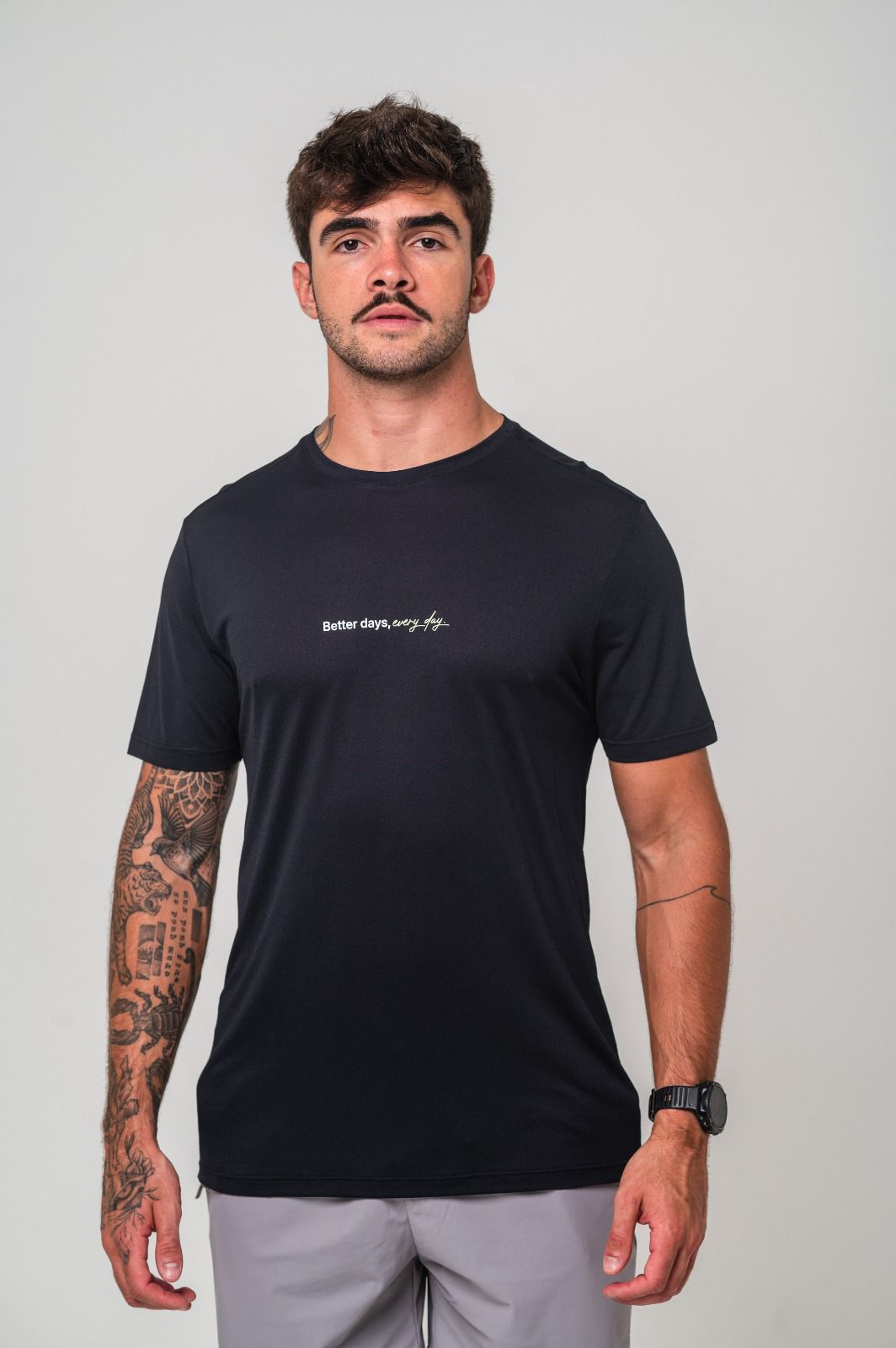 Camisa Azione Estampada Preto Better Day