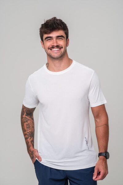 Camisa Azione Estampada Branco Best Self