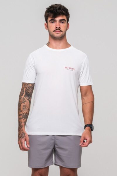 Camisa Azione Estampada Branca Built Movement