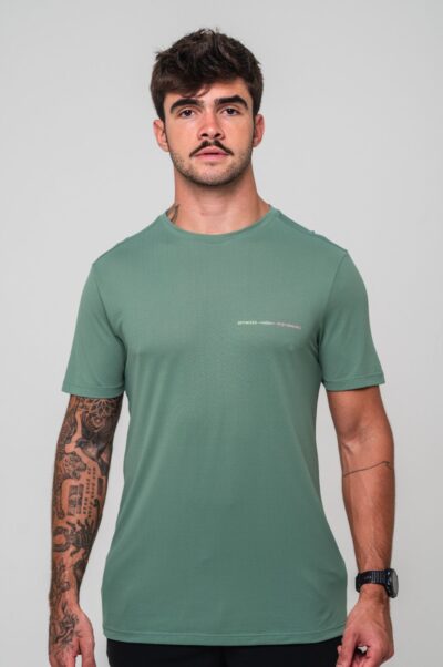 Camisa Azione Estampada Verde Perfomance