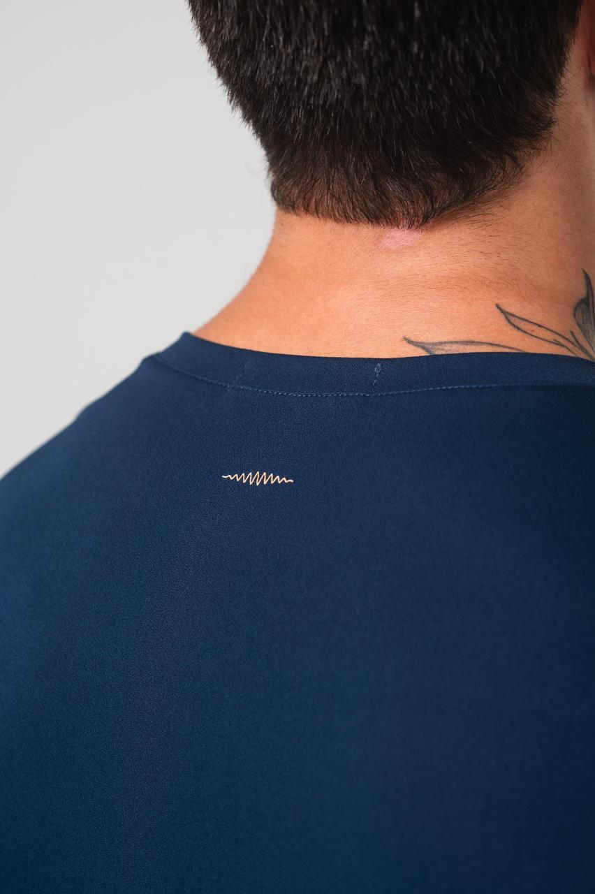 Camisa Azione Estampada Azul Marinho Wellness - Imagem 3