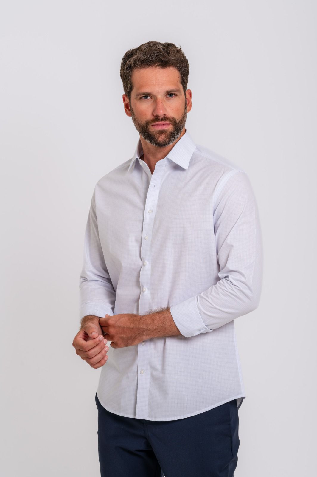 Camisa Social Matteo Max Grid