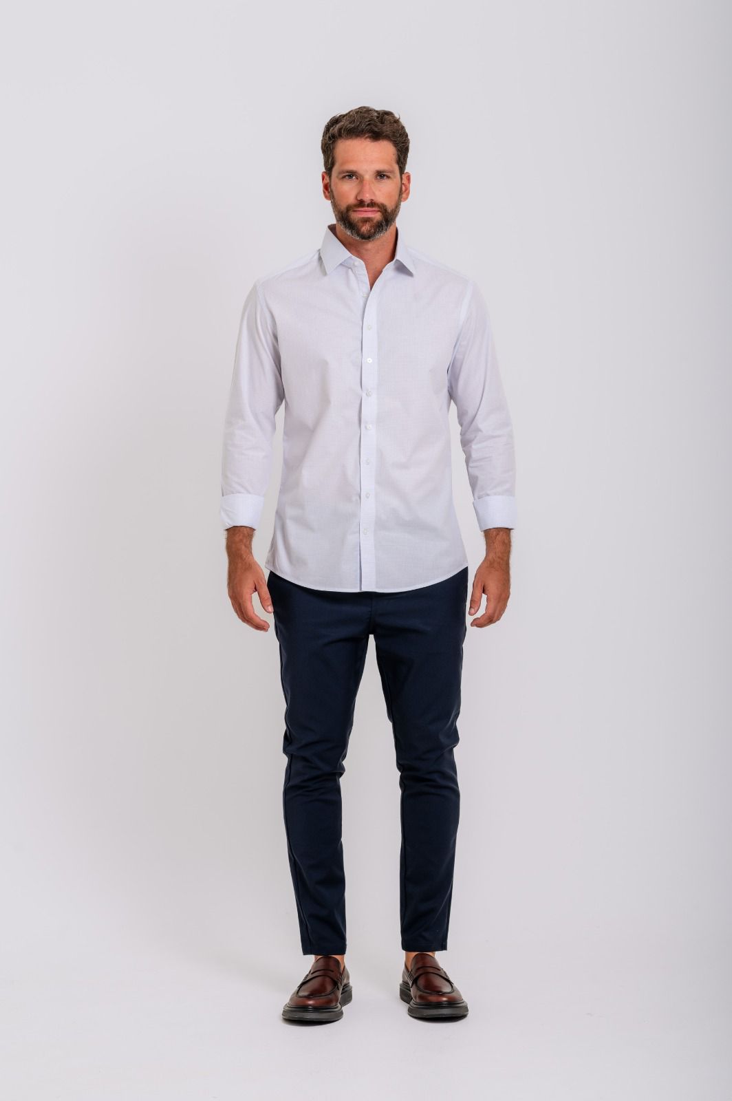 Camisa Social Matteo Max Grid - Imagem 5