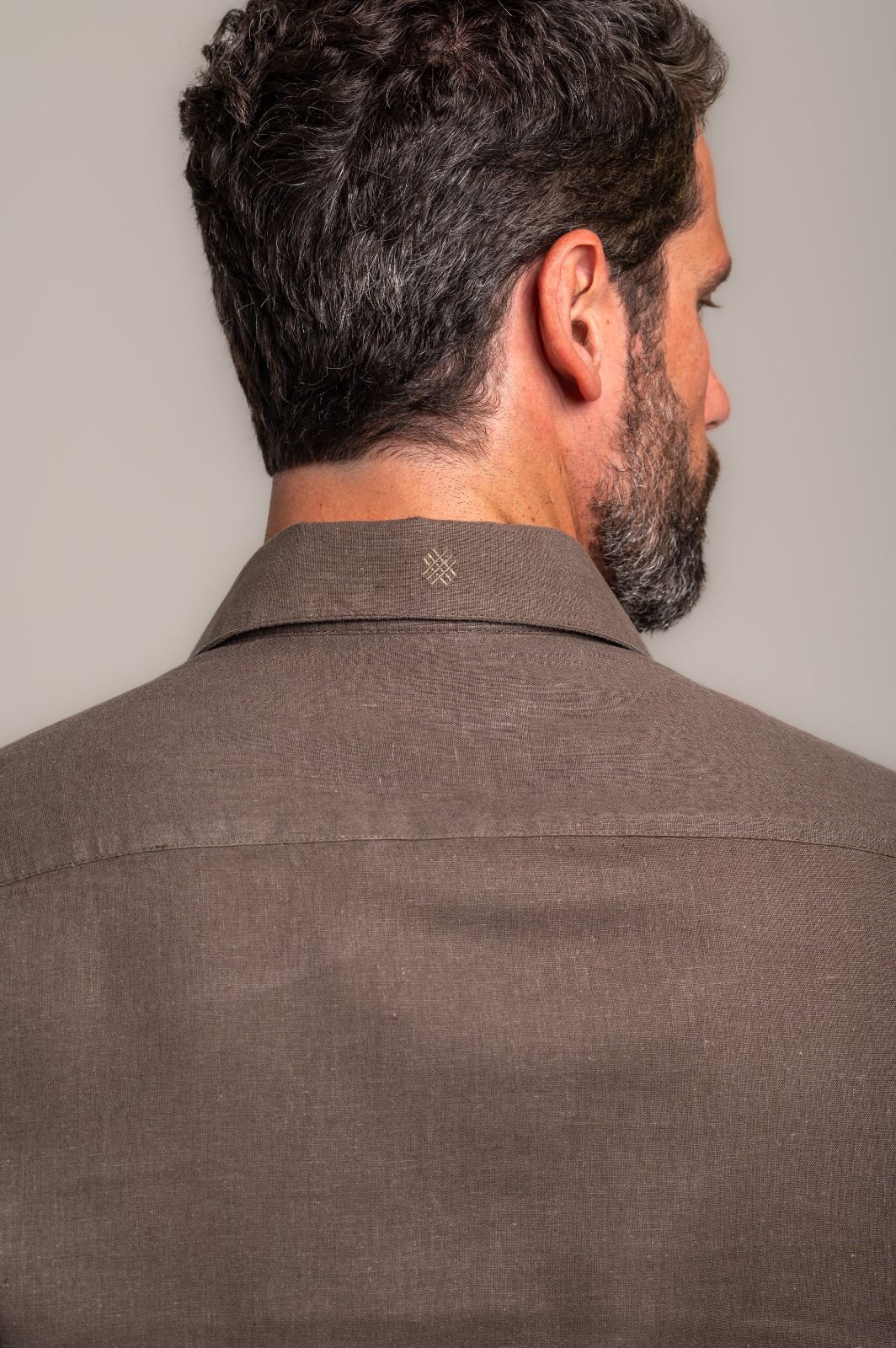 Camisa Positano Manga Longa Verde Musgo - Imagem 3