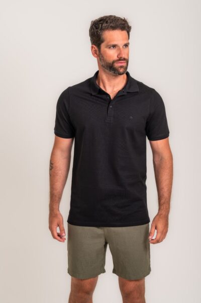 Camisa Polo Piquet Essenzza Preto